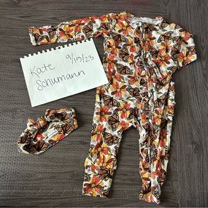 Fall butterfly romper